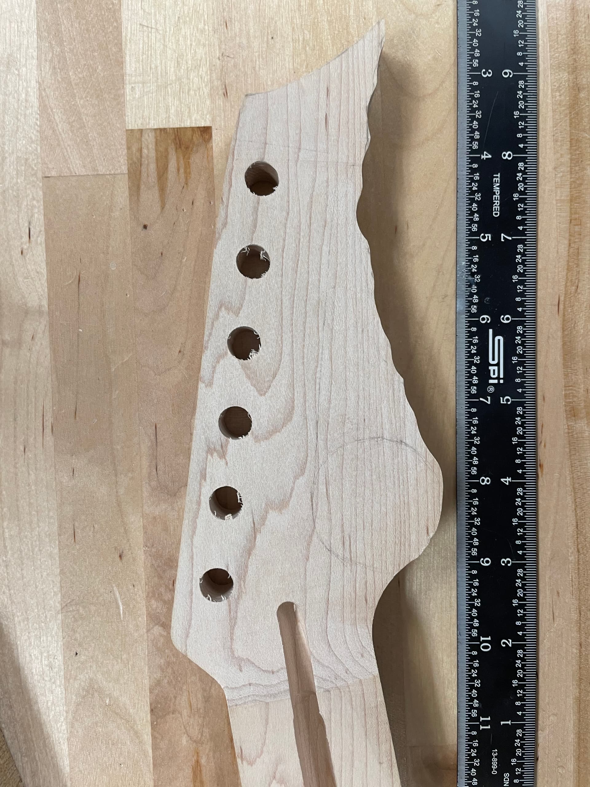Guitar wooden headstock
