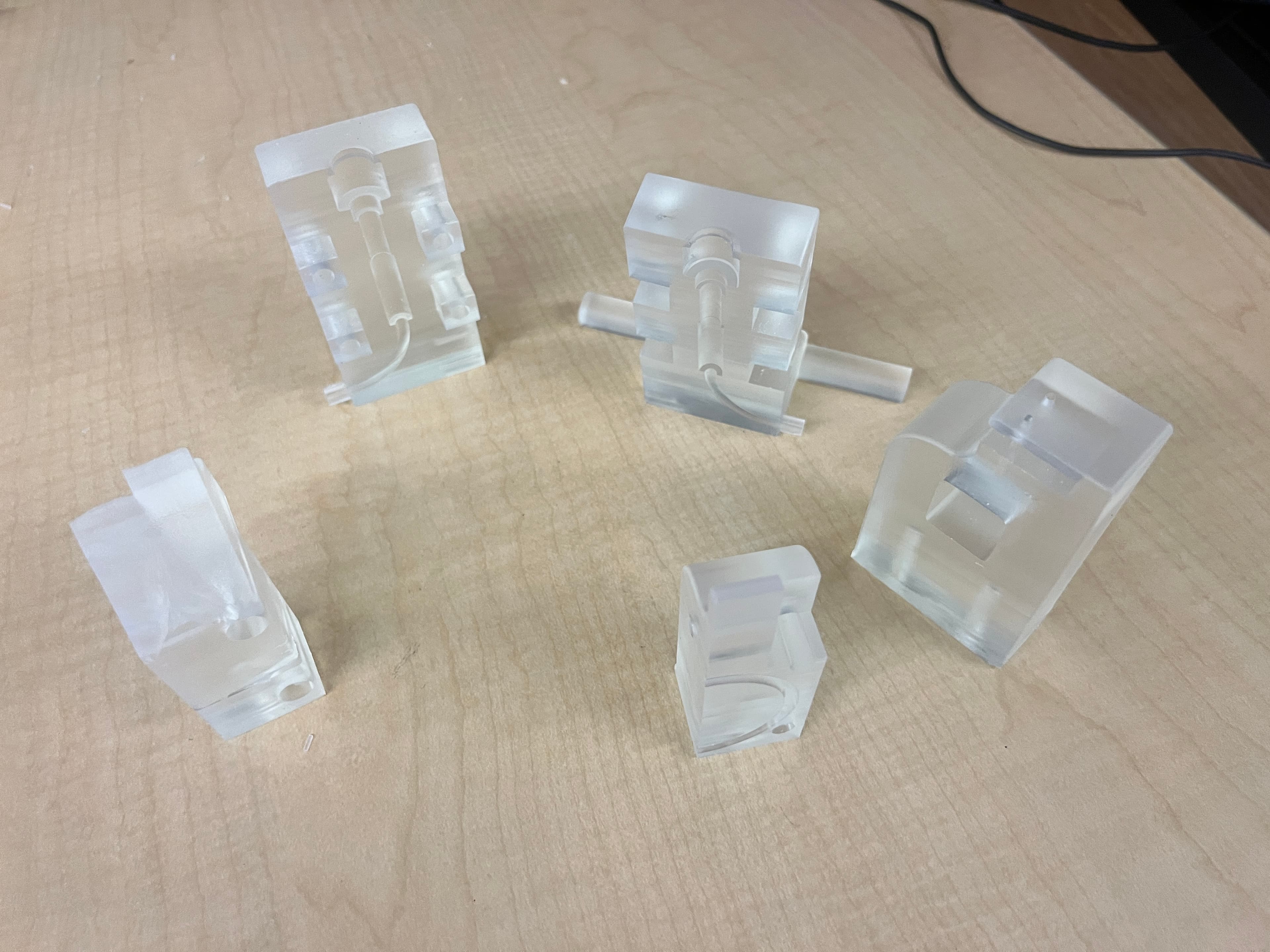 Cleaned resin parts
