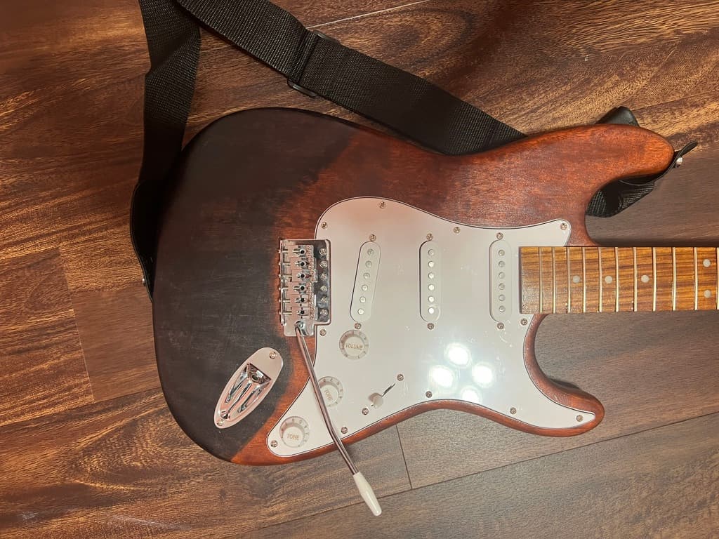 Completed guitar